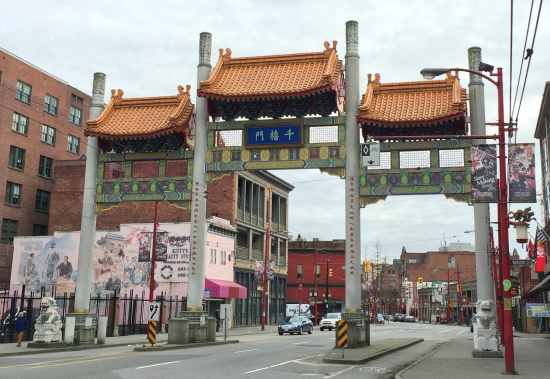 Vancouver's Millennium Gate in Chinatown