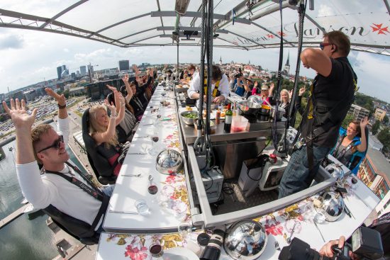 Dinner in the Sky takes your dining experience to a whole ...