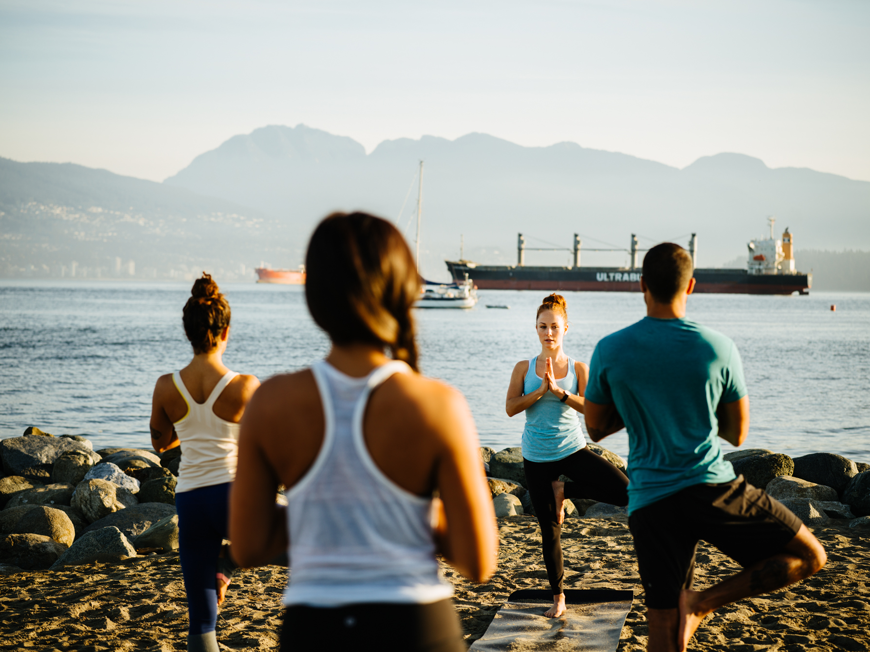 beach yoga wellness