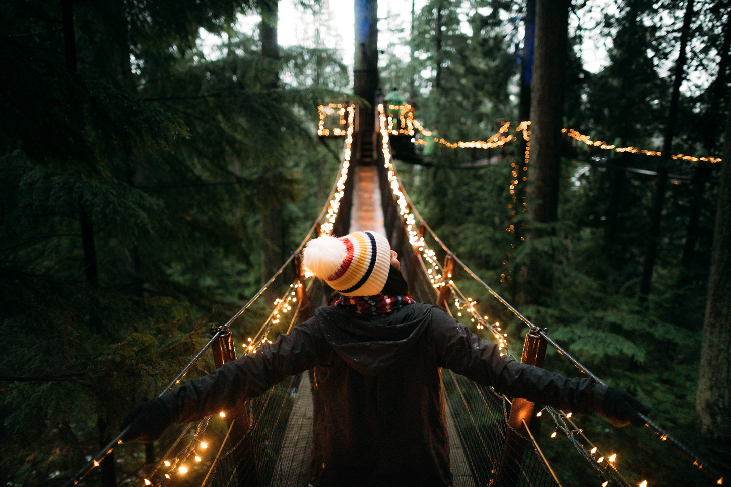 Canyon Lights at the Capilano Suspension Bridge in North Vancouver