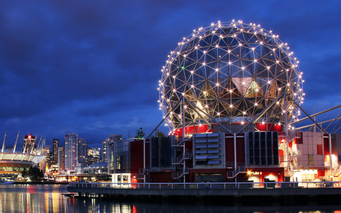 Science world in Vancouver, BC