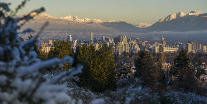 North Shore Mountains from Vancouver
