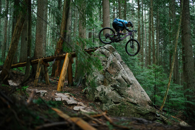 Still from The Outlaw Sport screening at the 2021 Vancouver International Mountain Film Festival fall series