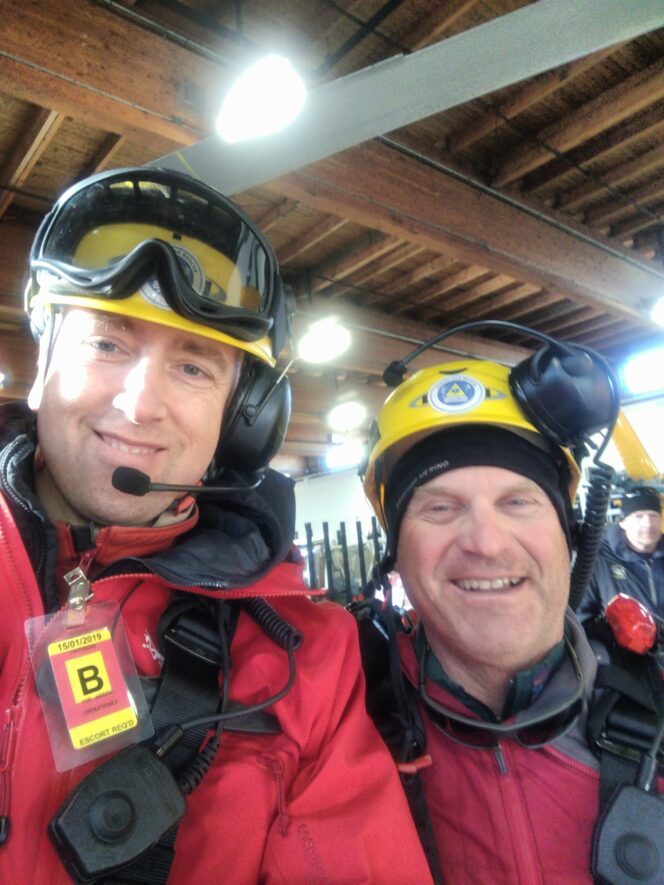 MIchael Coyle with a Coquitlam Search and Rescue teammate