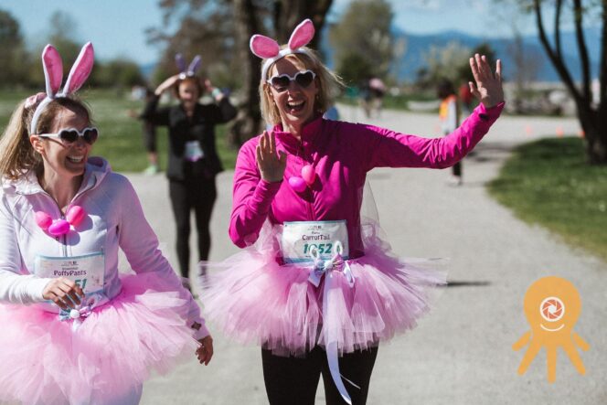 Costumed participants in the Big Easter Run in Vancouver