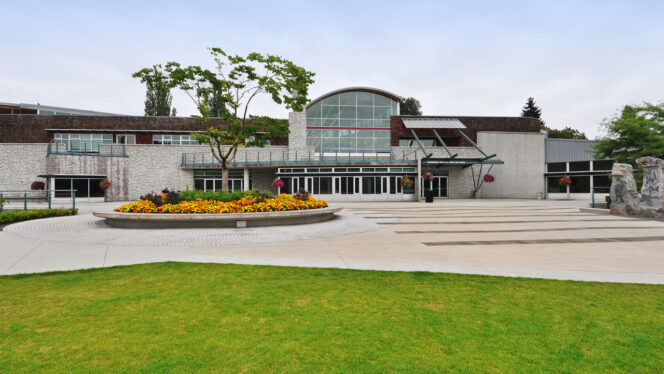 Shadbolt Centre for the Arts in Burnaby at Deer Lake Park