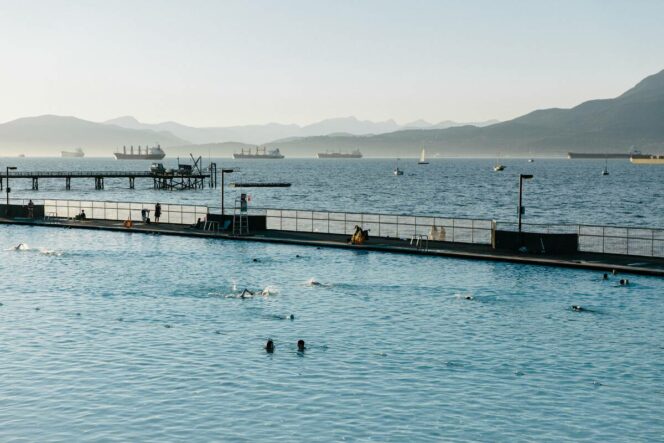 Swimming at Kits Pool in Vancouver