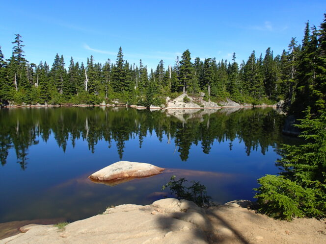 Cabin lake on Black Mountain in Cypress Provincial Park