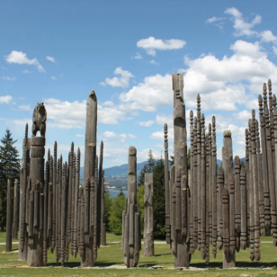 Sculptures at Burnaby Mountain