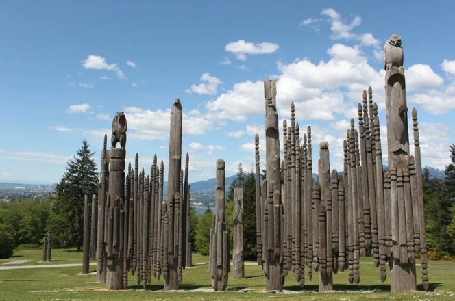 Sculptures at Burnaby Mountain