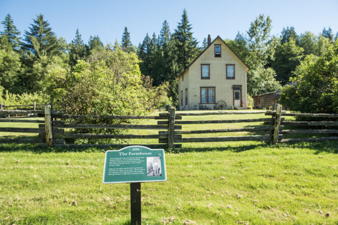 Heritage farmhouse at Campbell Valley Regional Park