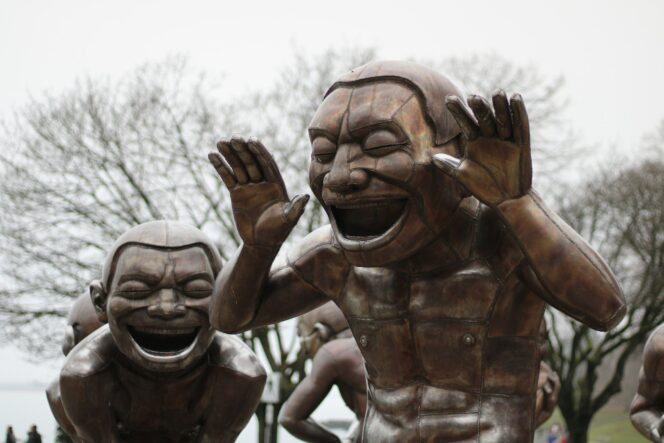 A-maze-ing Laughter sculpture in Vancouver