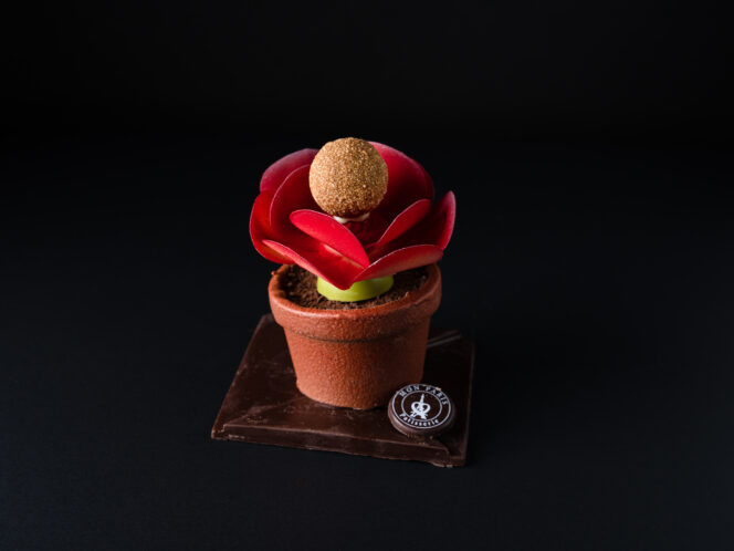 Chocolate potted flower from Mon Paris Patisserie