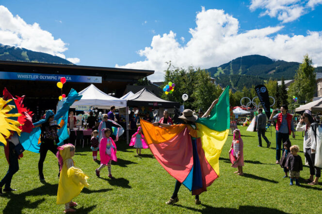 People dance at the Whistler Children's Festival.