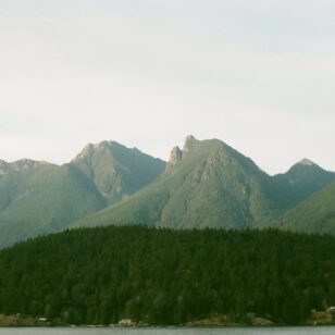 Mountains tower above Howe Sound