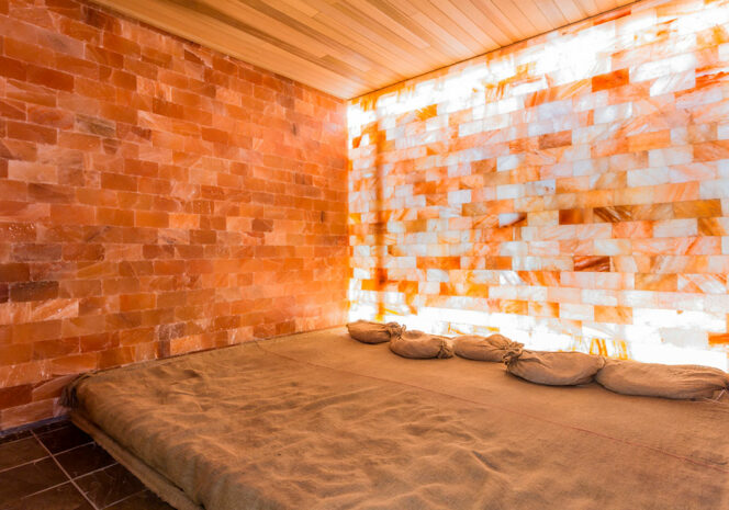 Himalayan salt room at The Art of Sauna