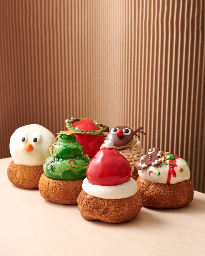 Holiday cream puffs from Beta5 chocolates in Vancouver