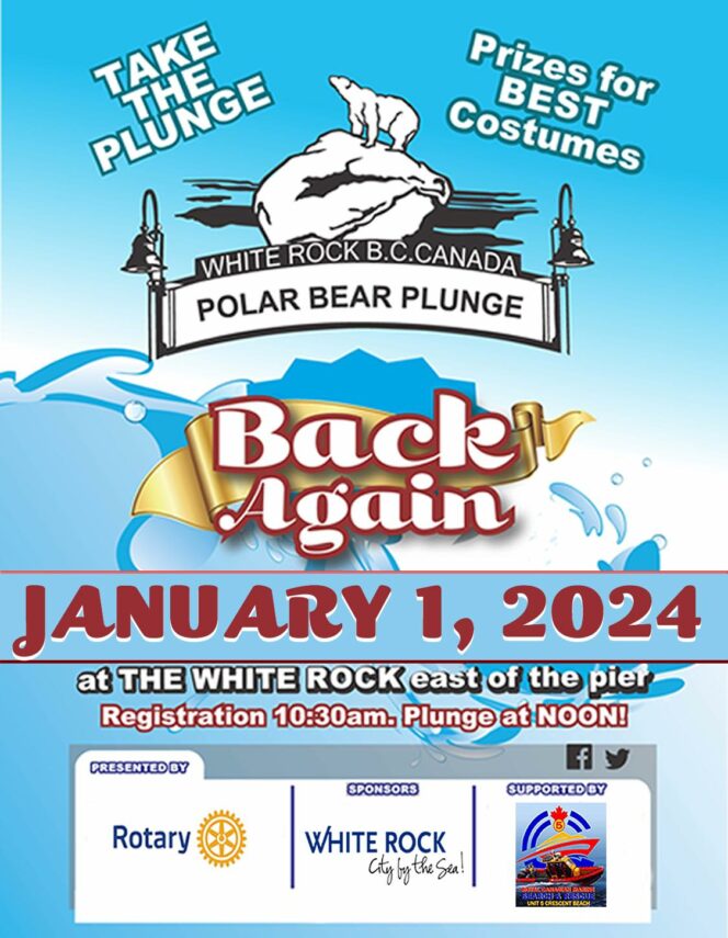 Promotional poster for the White Rock Polar Bear Plunge