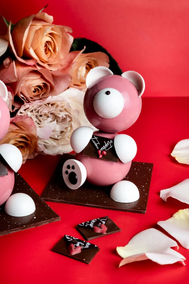 Valentine's Chocolate Bears from Chez Christophe